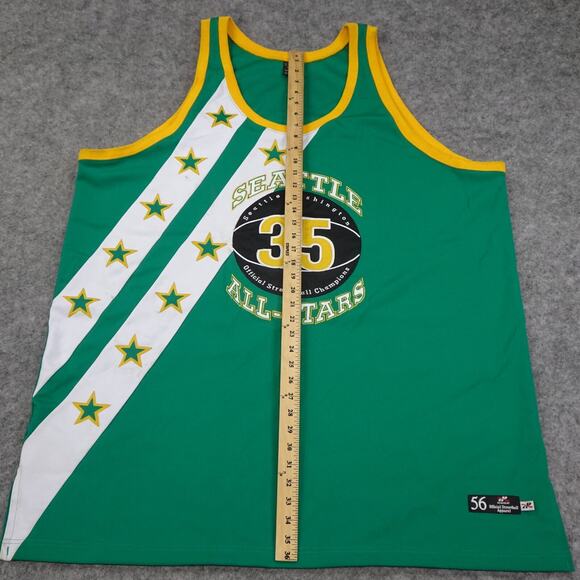 Vintage Seattle Allstars Jersey Mens 52 XL Official Street Ball Champions Green - Picture 4 of 13